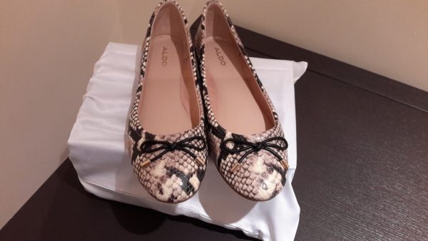 Ballerine serpent marron beige Aldo